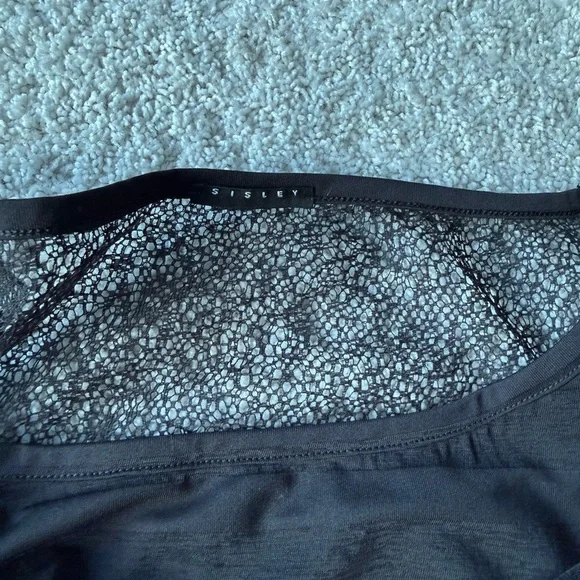 Sisley Black Long Sleeve Lace Top - Picture 10 of 10
